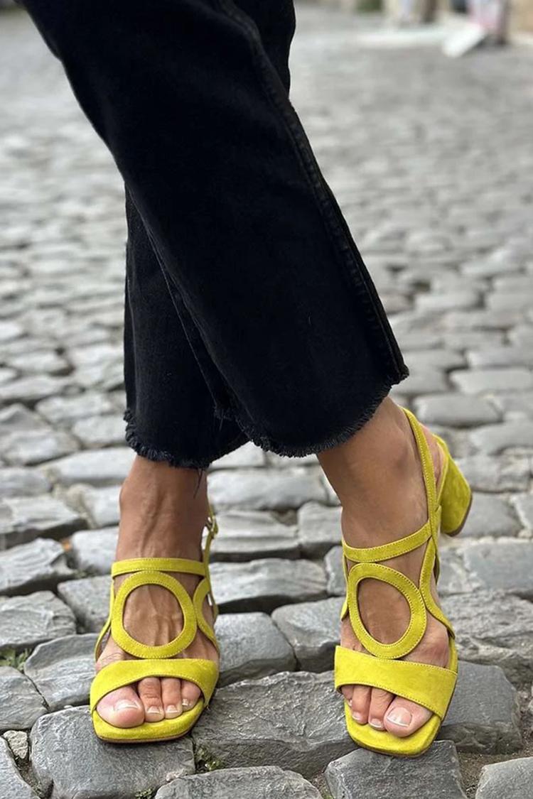 VALENTINA | VIBRANT CUT-OUT SANDALS
