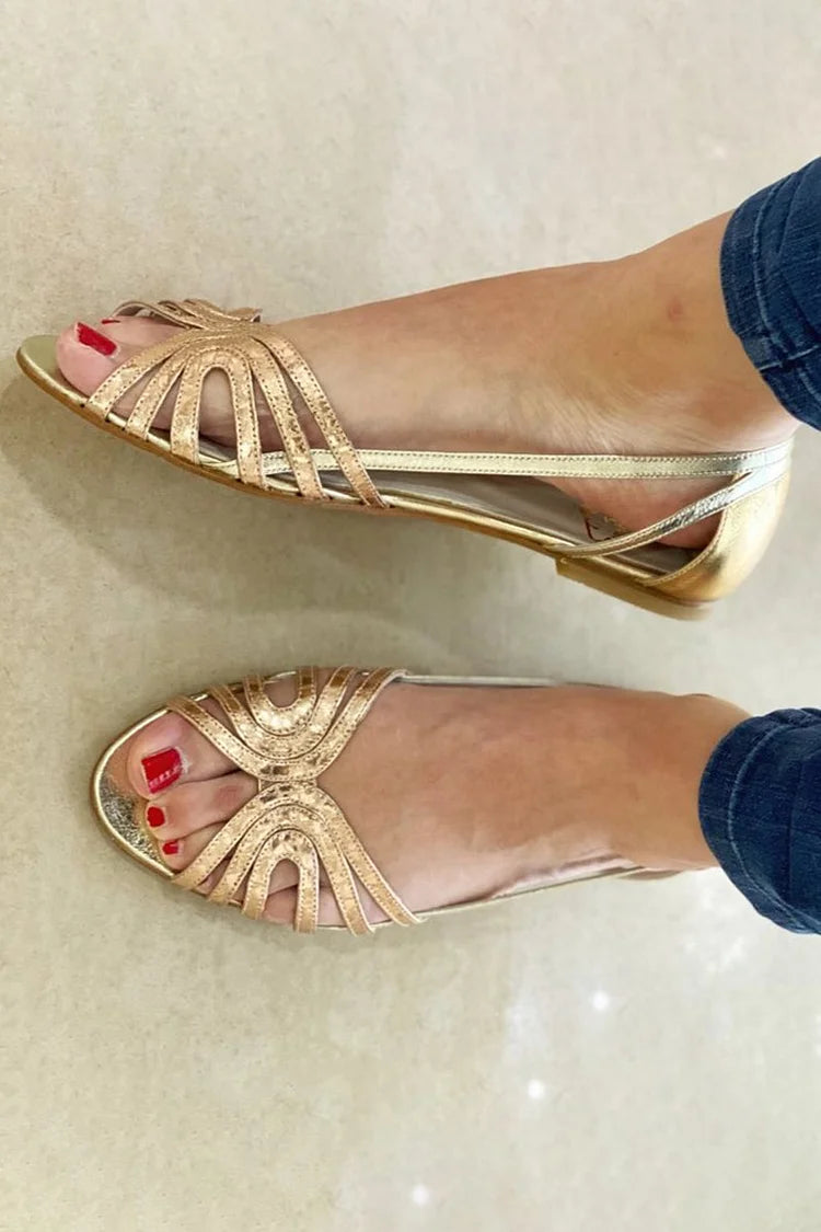 FLORENCE | METALLIC SHINE SANDALS