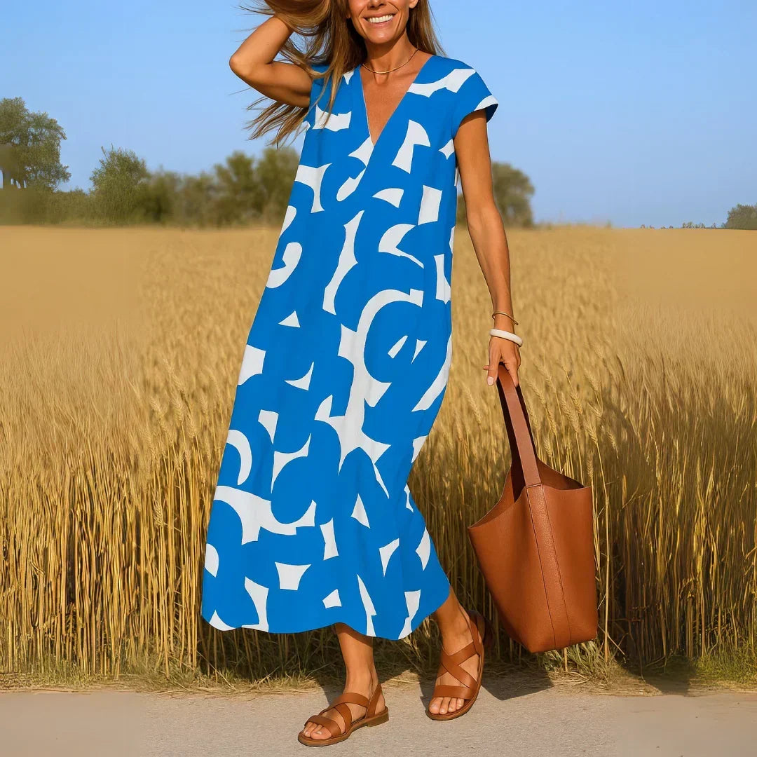 AMBER | MAXI DRESS WITH CUT-OUT DETAIL