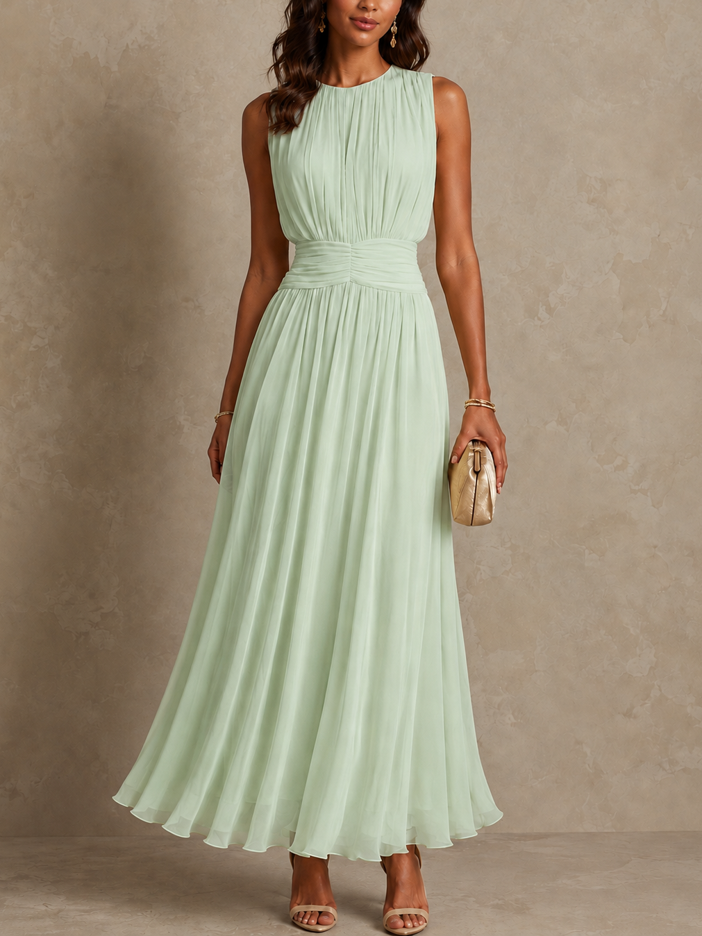 ISABEL | RUCHED MAXI DRESS