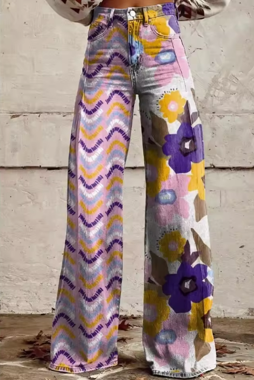 ISADORA | FLORAL BOHO JEANS