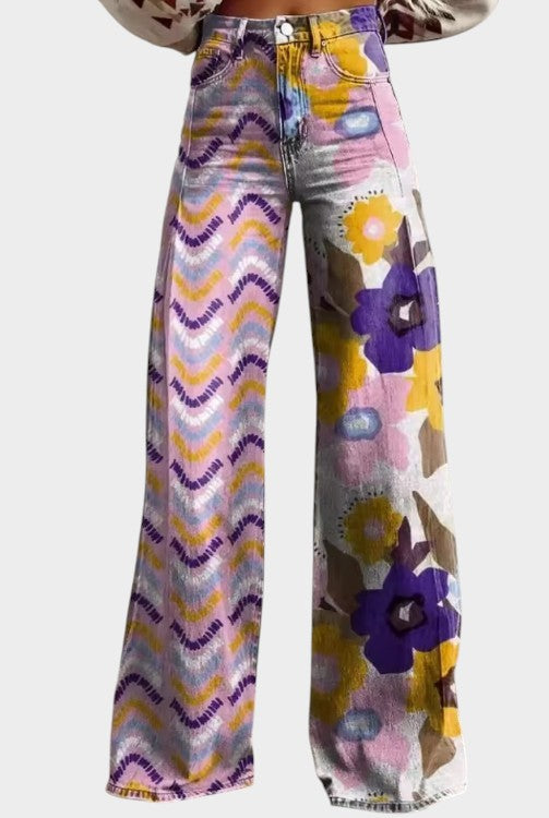 ISADORA | FLORAL BOHO JEANS