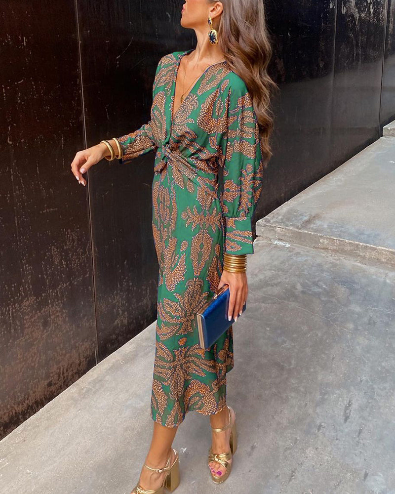ISADORA | PRINTED MIDI DRESS