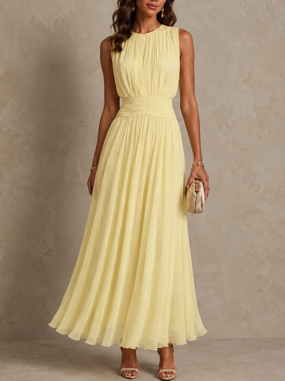 ISABEL | RUCHED MAXI DRESS