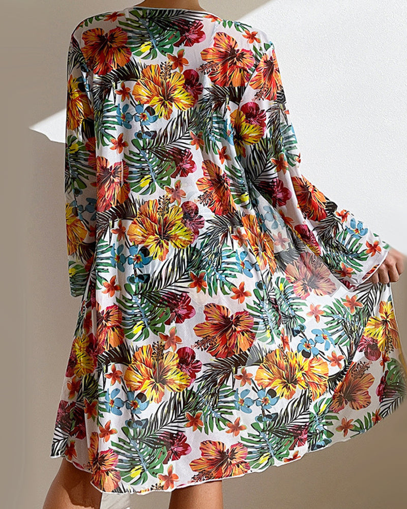PALOMA | BIKINI WITH FLORAL SKIRT