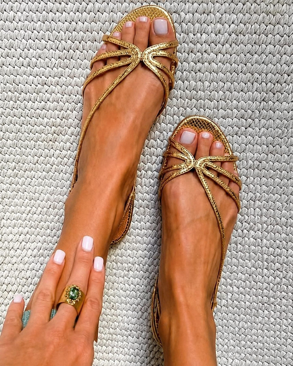 CAMILLE | GOLDEN KNOT SANDALS