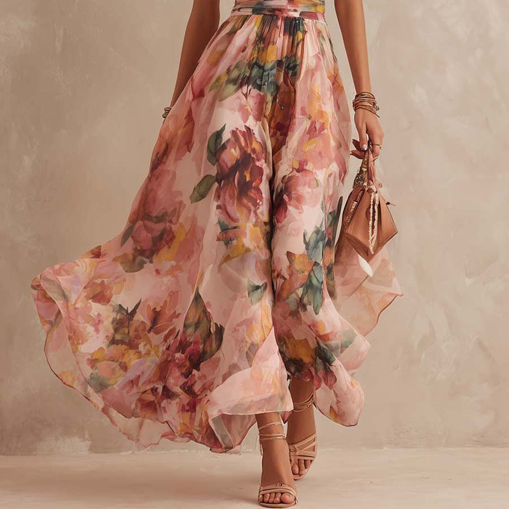 AURORA | ASYMMETRICAL FLORAL DRESS