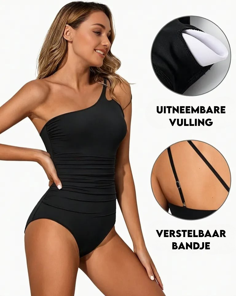 LUNA | ONE-SHOULDER SWIMSUIT