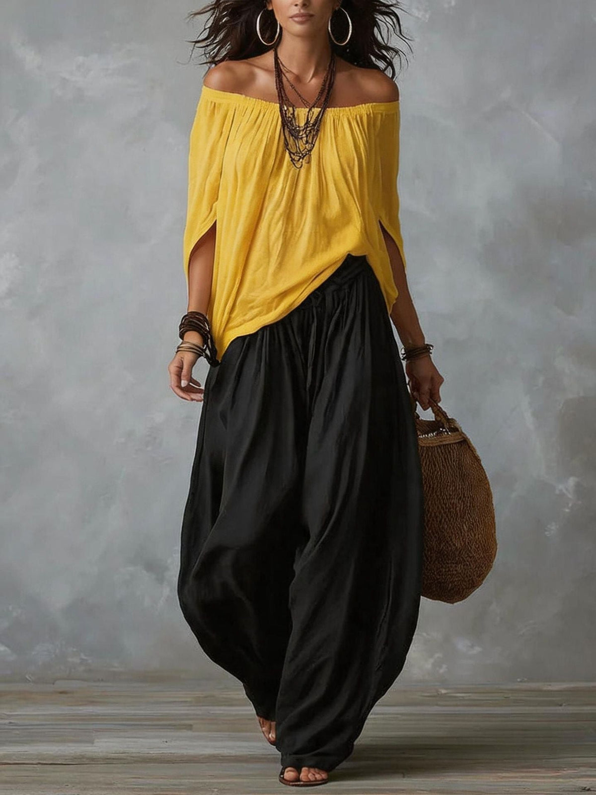 TANIA | RELAXED OFF-THE-SHOULDER SET