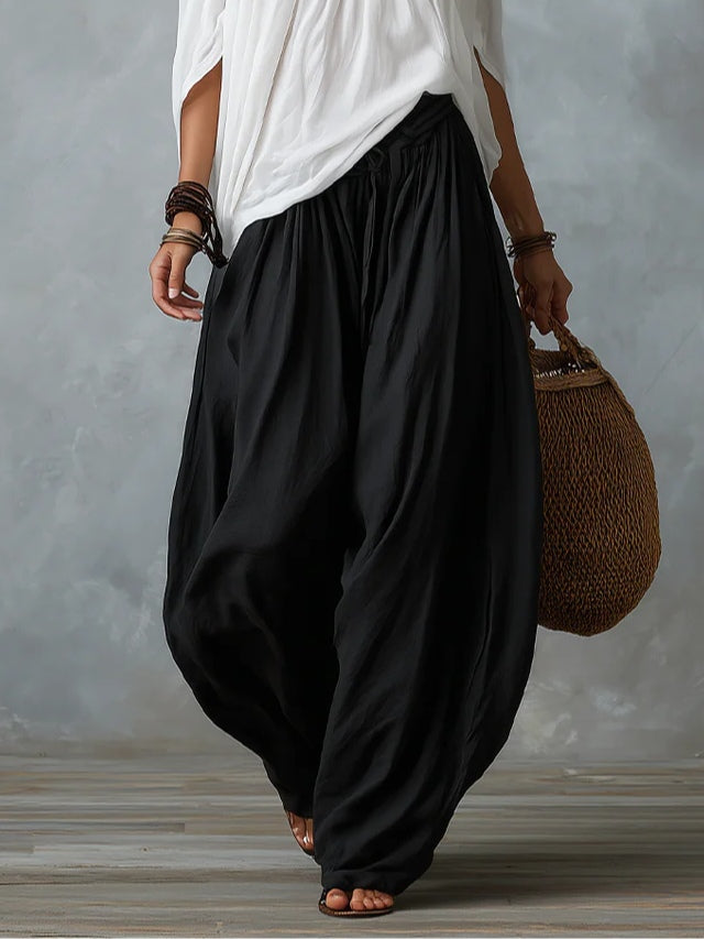 BELLE | WHITE OFF-SHOULDER TOP & TROUSERS SET