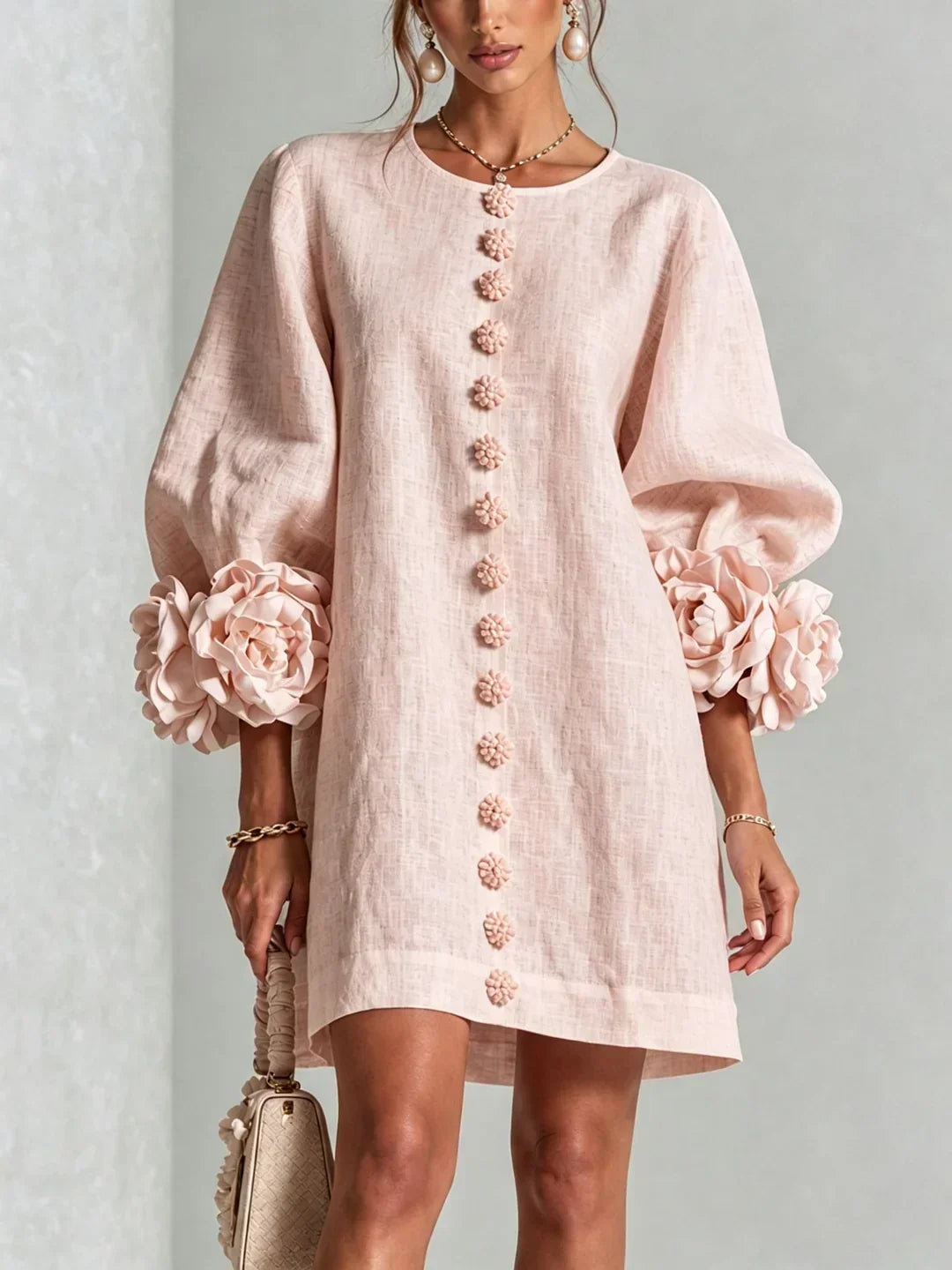 ROSALIE | FLORAL CUFF MINI DRESS
