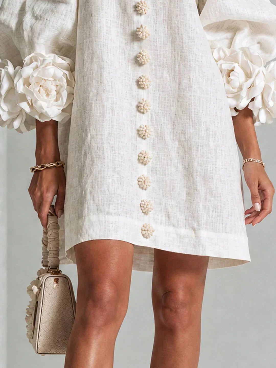 ROSALIE | FLORAL CUFF MINI DRESS