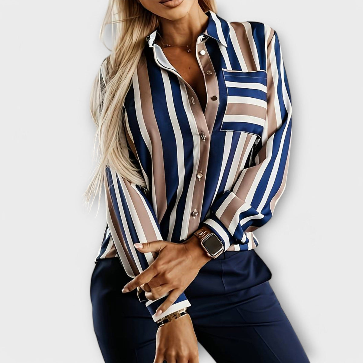 EMILIA - CASUAL STRIPED SWEATSHIRT