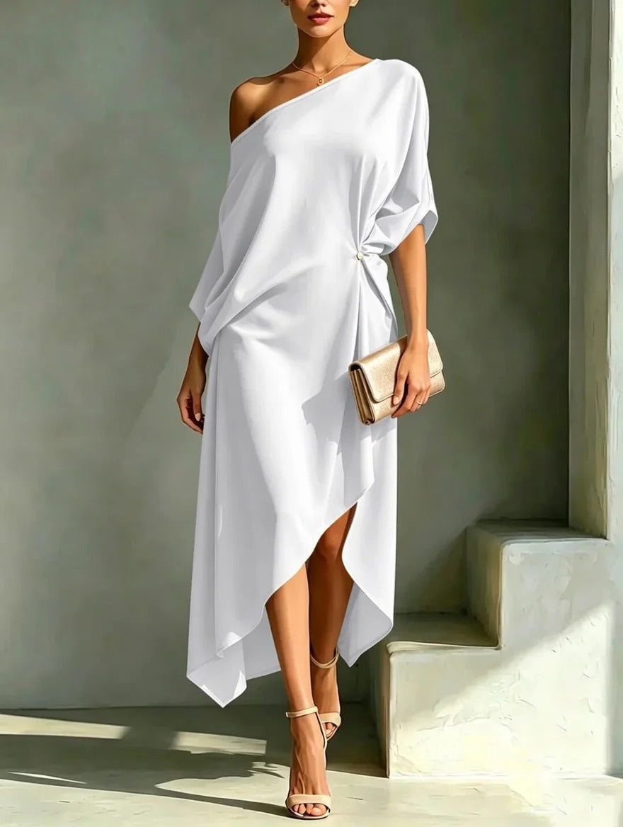 CAMILA | ELEGANT ASYMMETRICAL DRESS