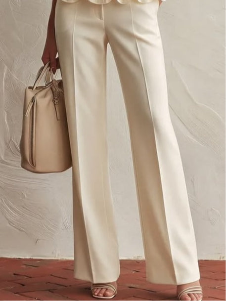 BRENDA | HALTER RUFFLE TOP & TROUSERS SET