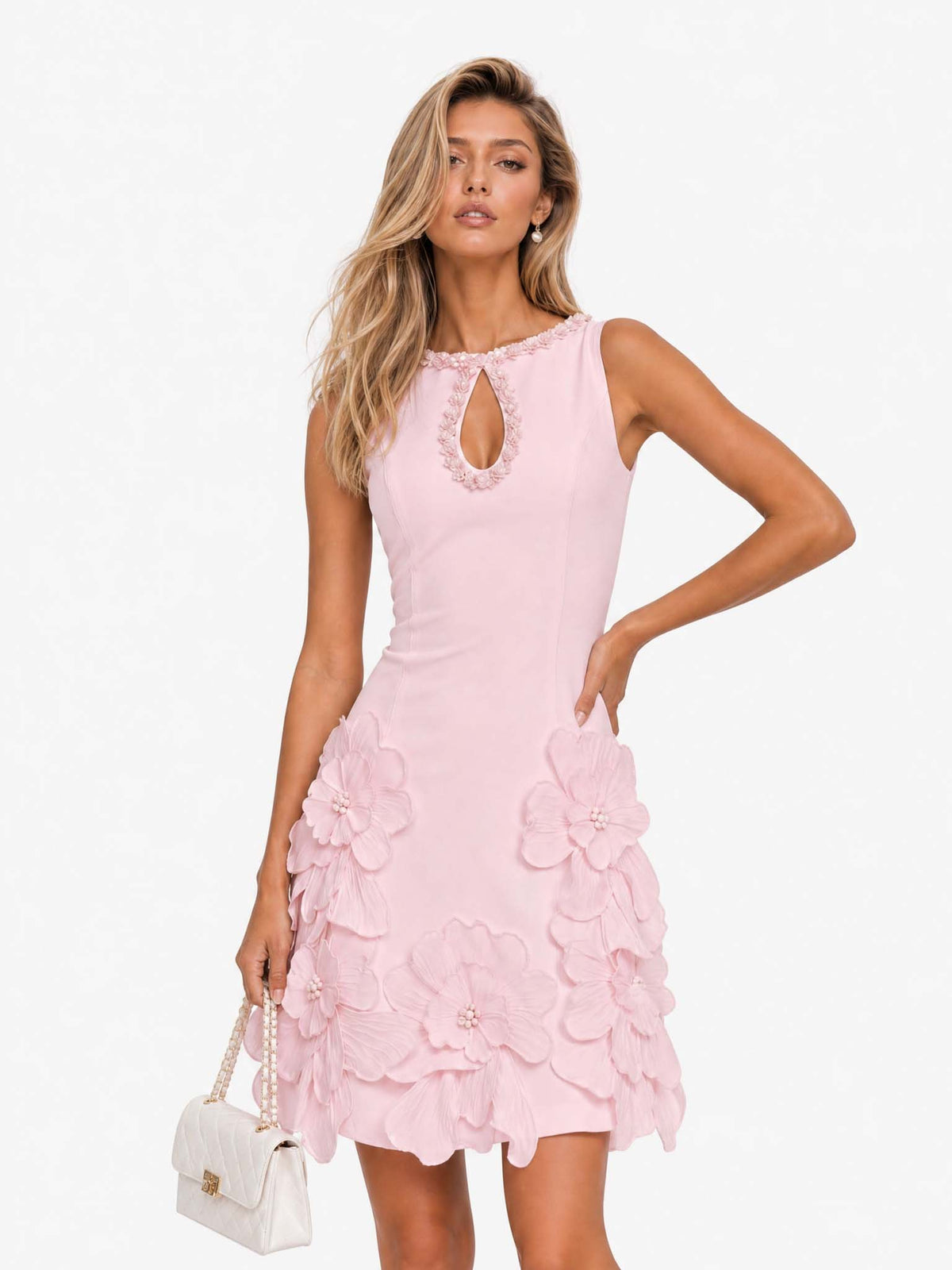 MILA | SLEEVELESS CUT-OUT MINI DRESS
