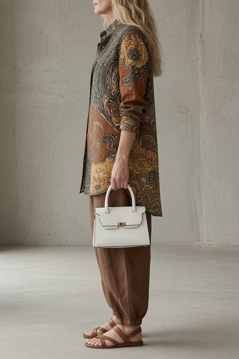 PAULA | FLORAL SHIRT AND TROUSERS SET