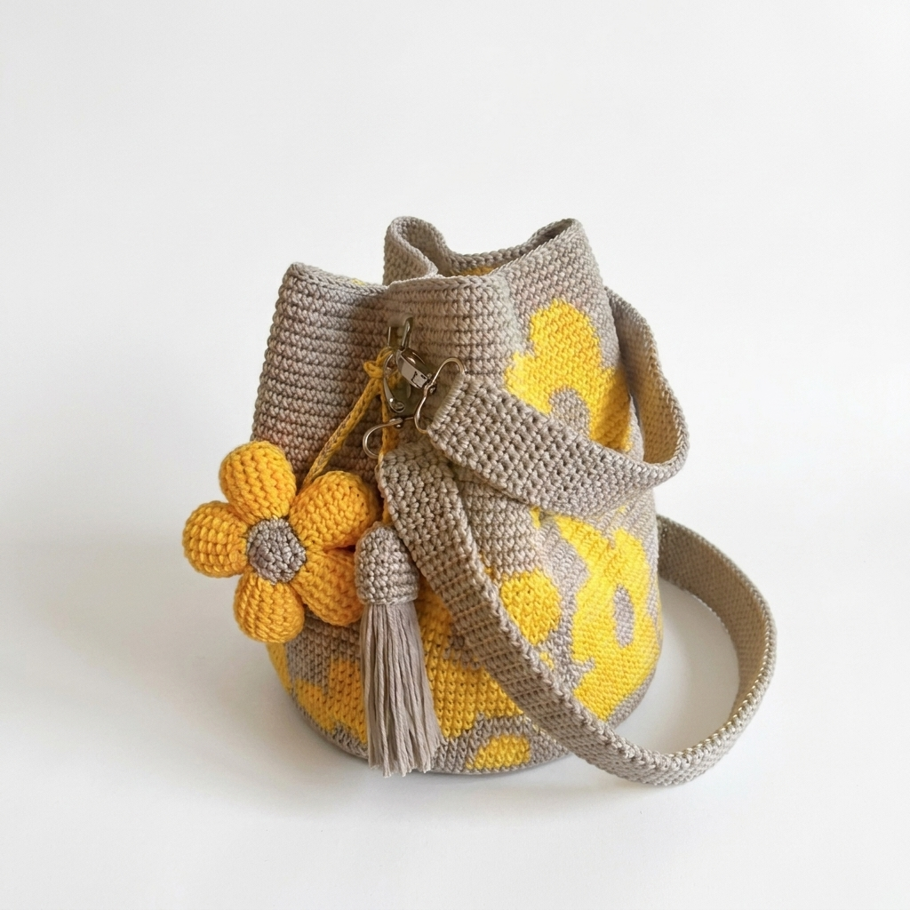 APRIL | HANDMADE CROCHET FLOWER BAG 🌼✨
