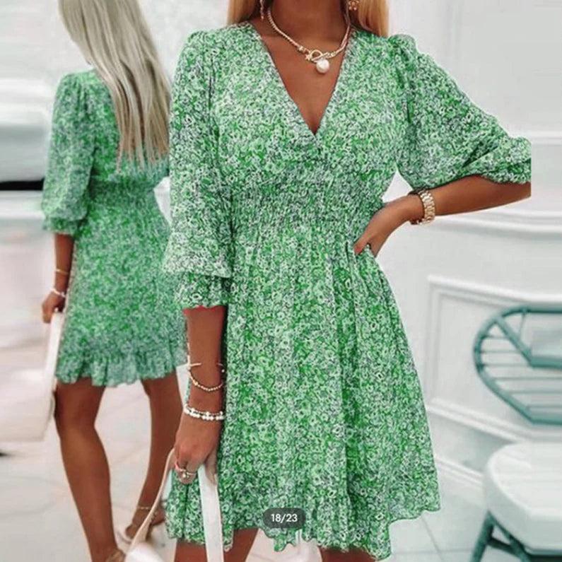 MEGAN | ELEGANT FLORAL MAXI DRESS