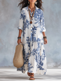 ELAINE | ELEGANT FLORAL MAXI DRESS