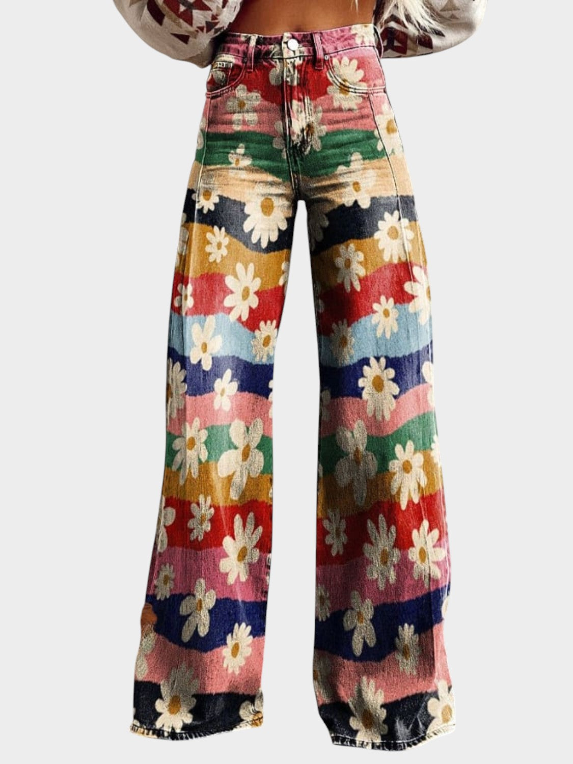 LÉON | ELEGANT FLORAL JEANS