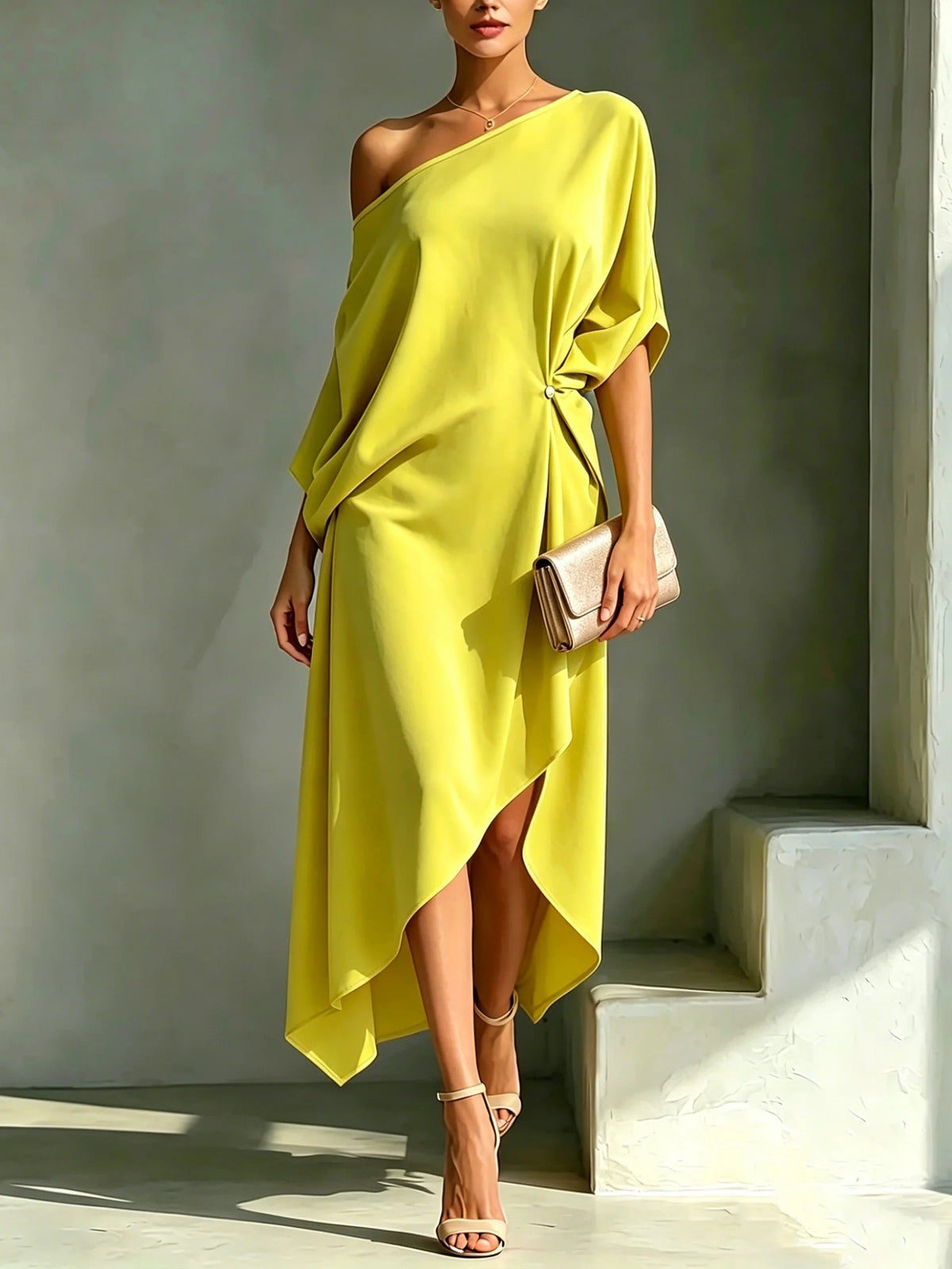 CAMILA | ELEGANT ASYMMETRICAL DRESS