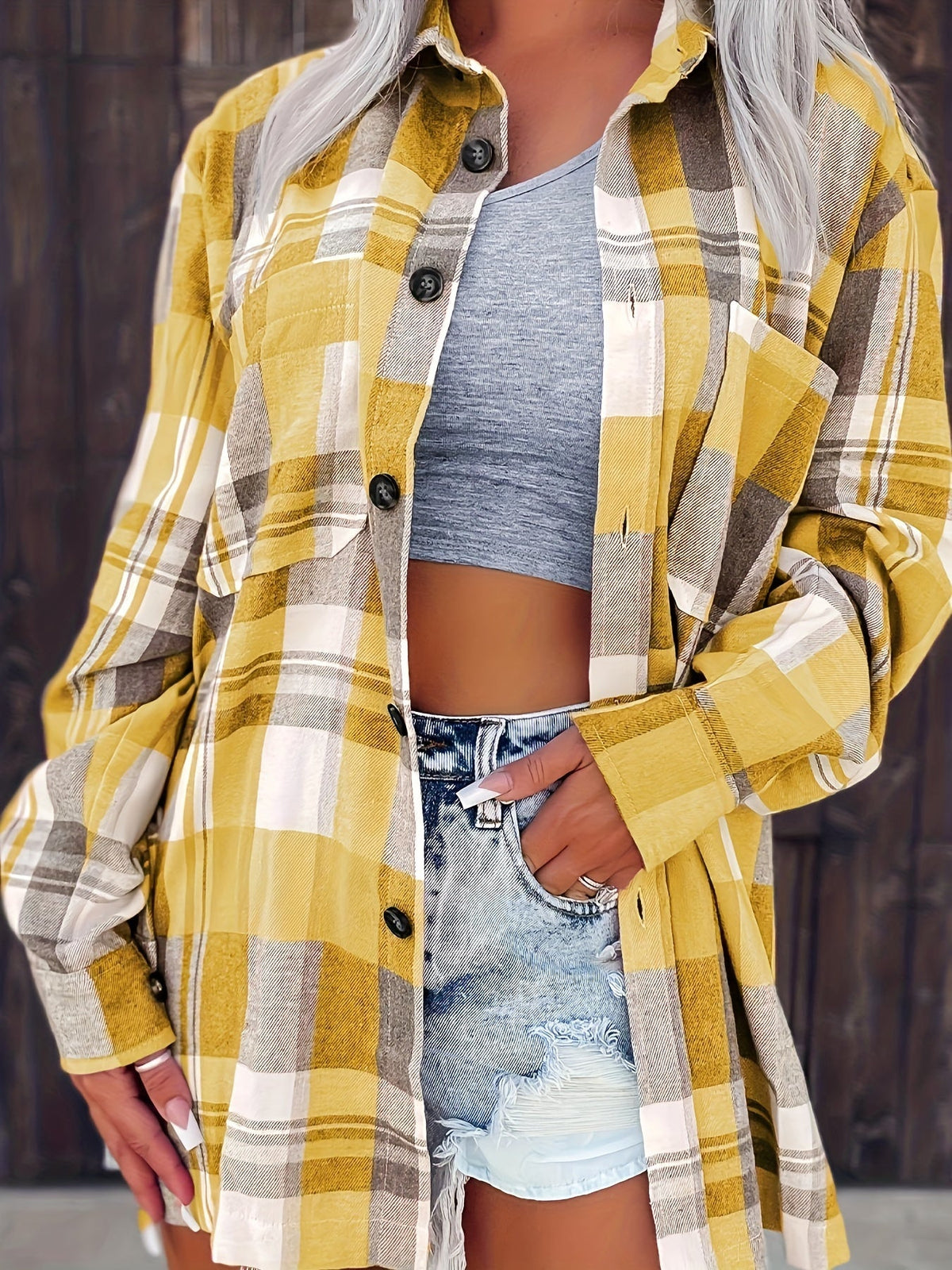 ELOISE | LONG SLEEVE GINGHAM SHIRT
