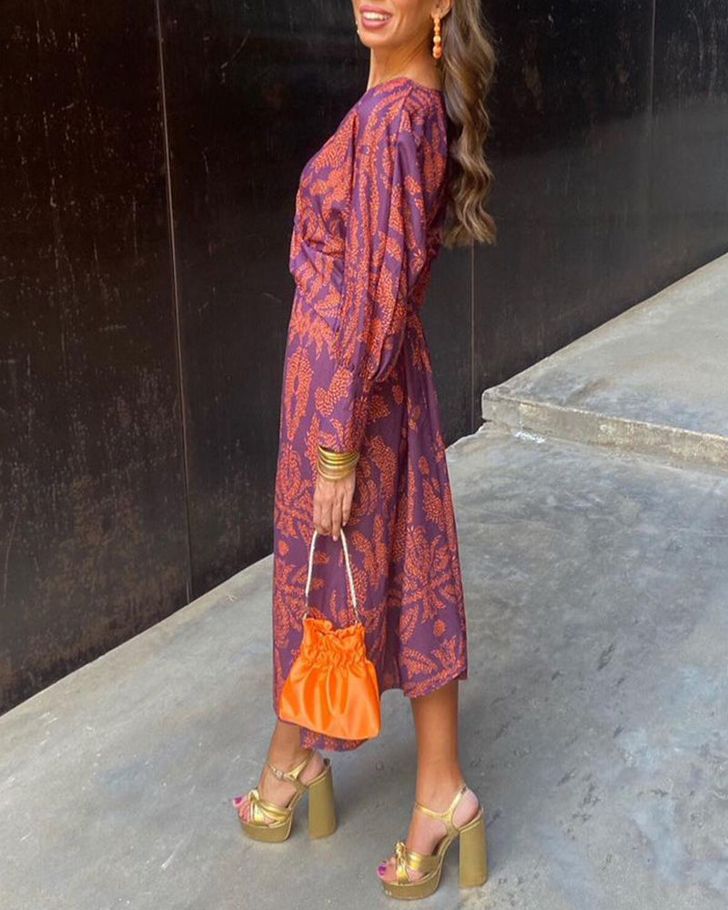 ISADORA | PRINTED MIDI DRESS