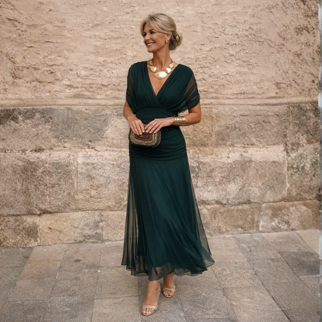 MIKAELA | OFF-THE-SHOULDER MAXI DRESS