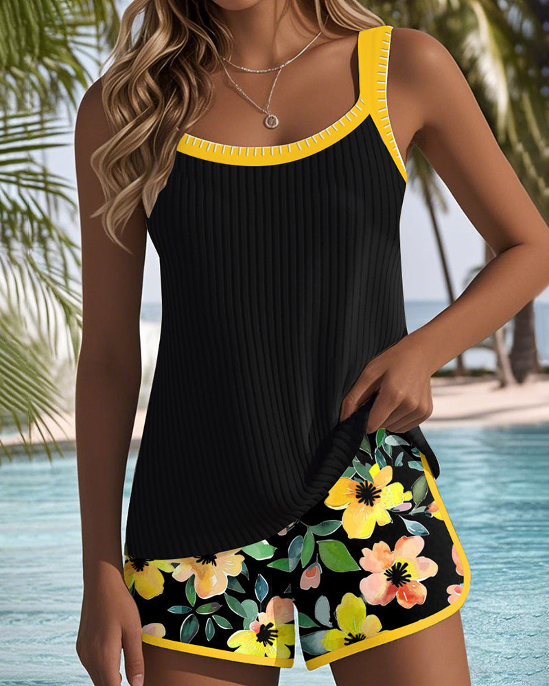 AITANA | ELEGANT TWO-PIECE TANKINI SET
