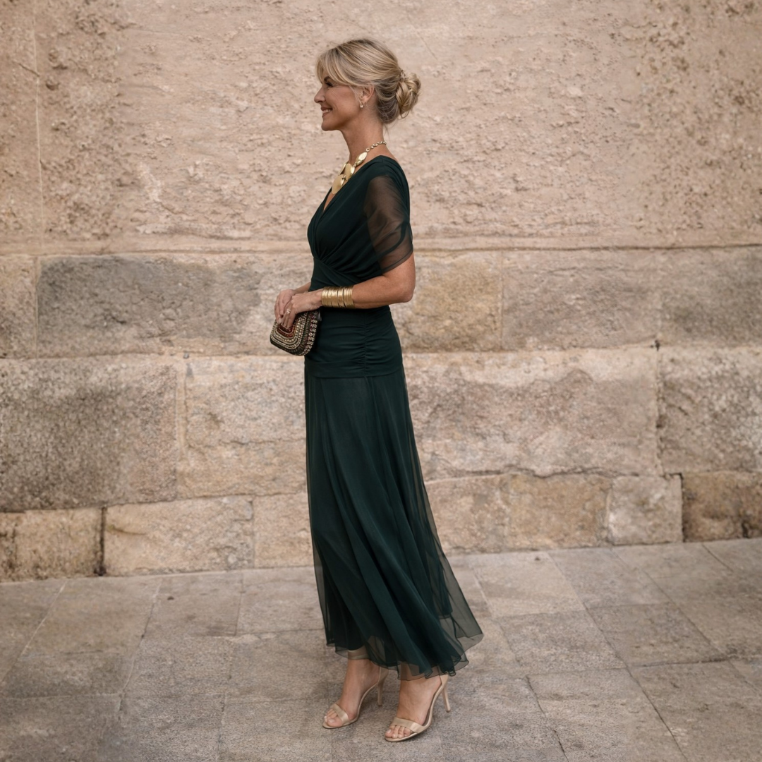 MIKAELA | OFF-THE-SHOULDER MAXI DRESS
