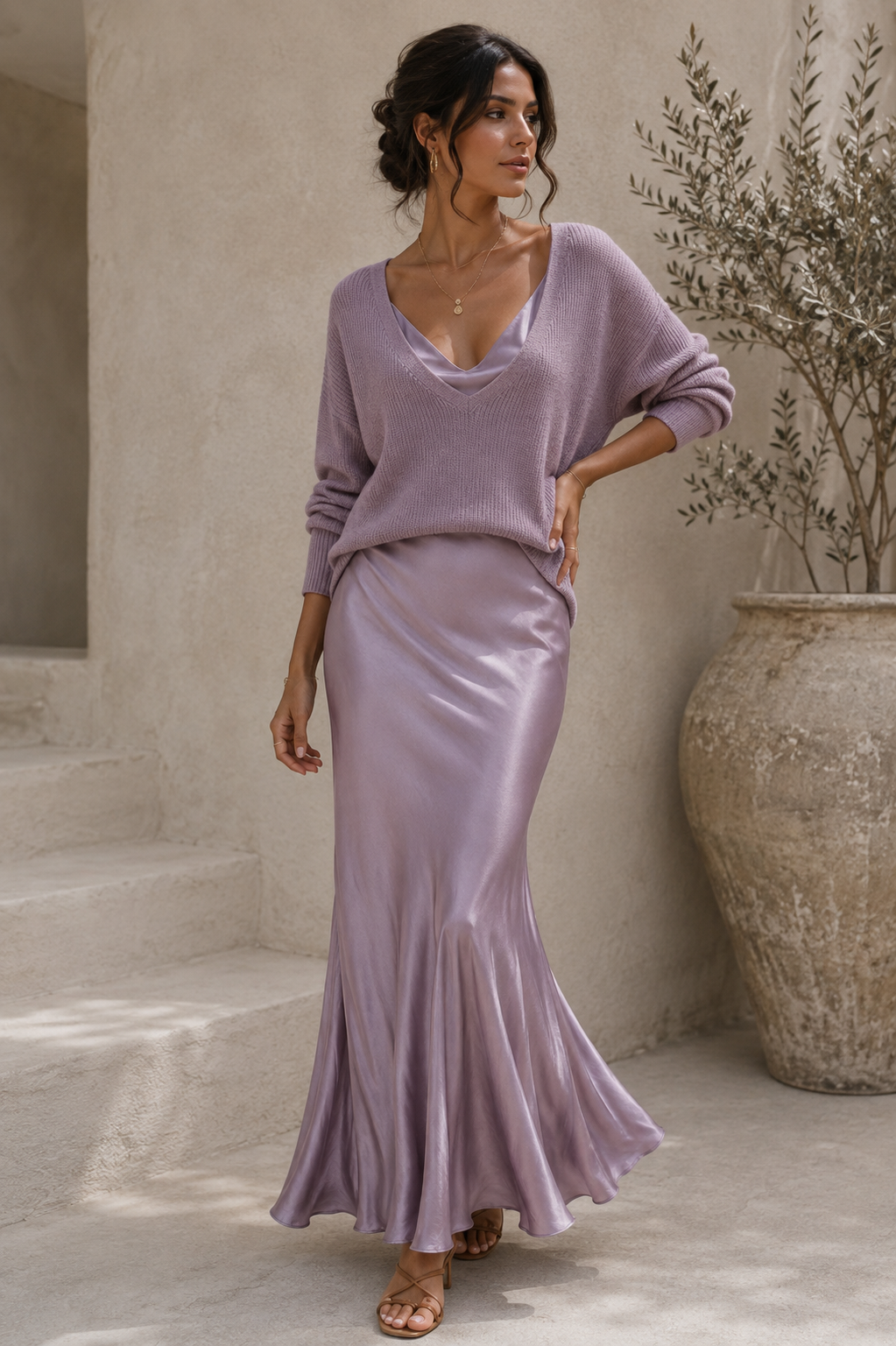 ALMA | ELEGANT SATIN DRESS