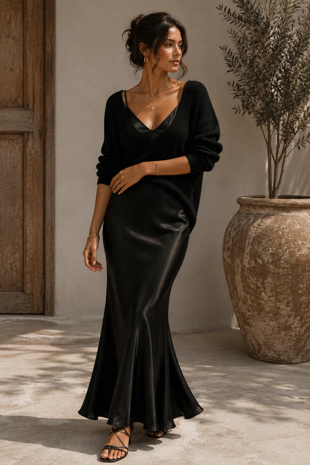 ALMA | ELEGANT SATIN DRESS