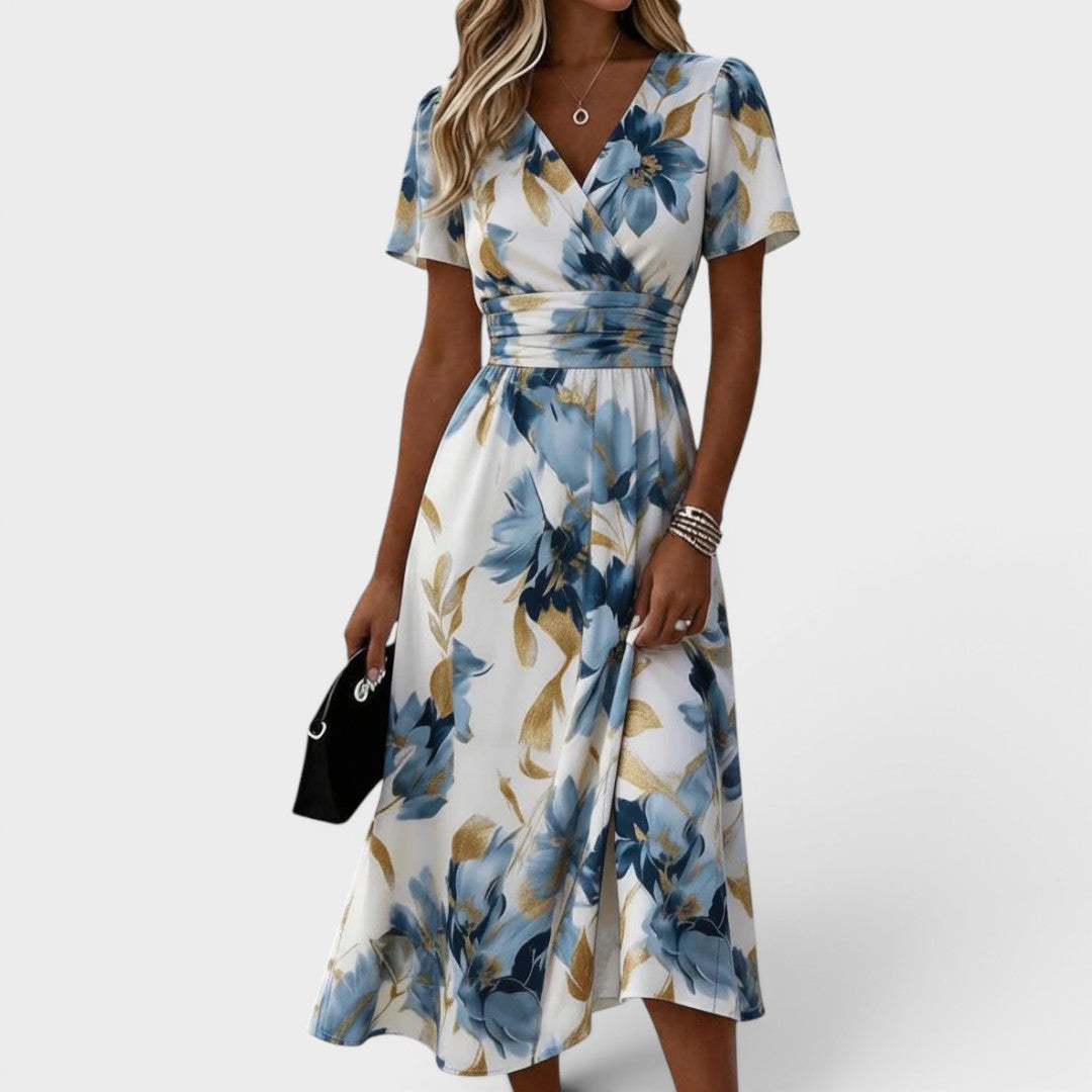 DENISE | FLORAL MIDI DRESS