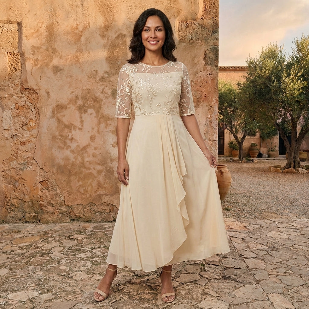 ELODIE | ELEGANT CHIFFON DRESS
