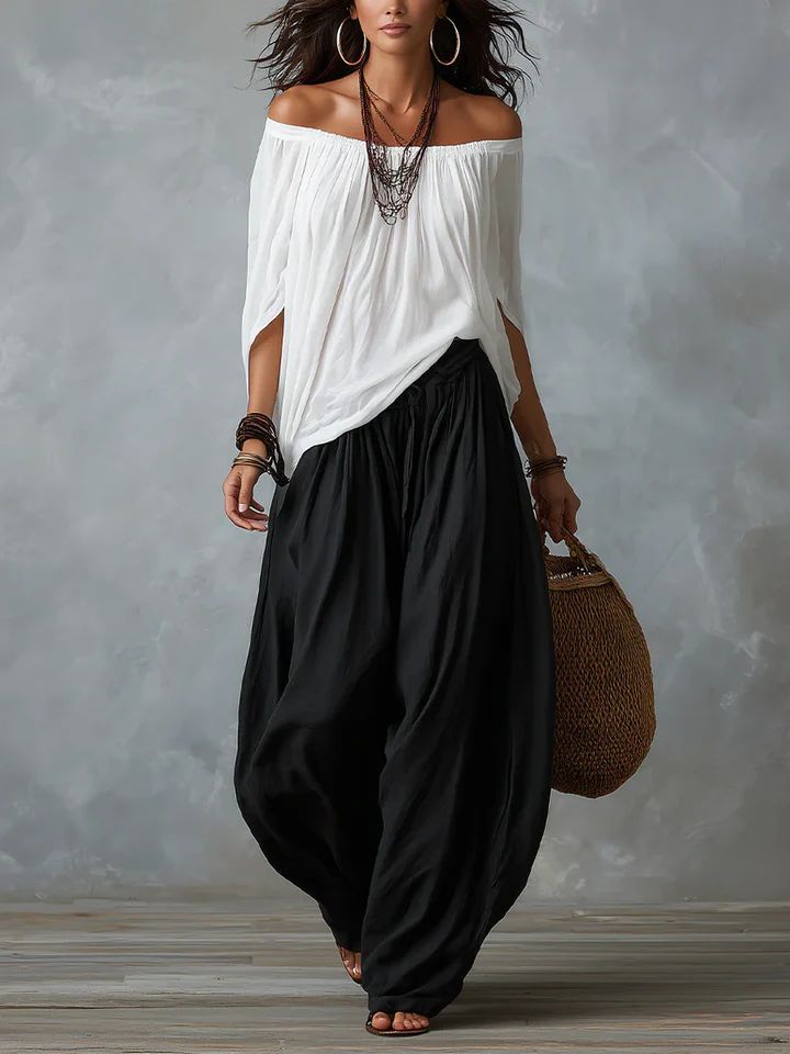 TANIA | RELAXED OFF-THE-SHOULDER SET