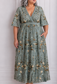 CANDICE | ELEGANT FLORAL DRESS