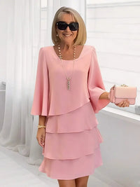 CATHERINE | ELEGANT RUFFLED DRESS