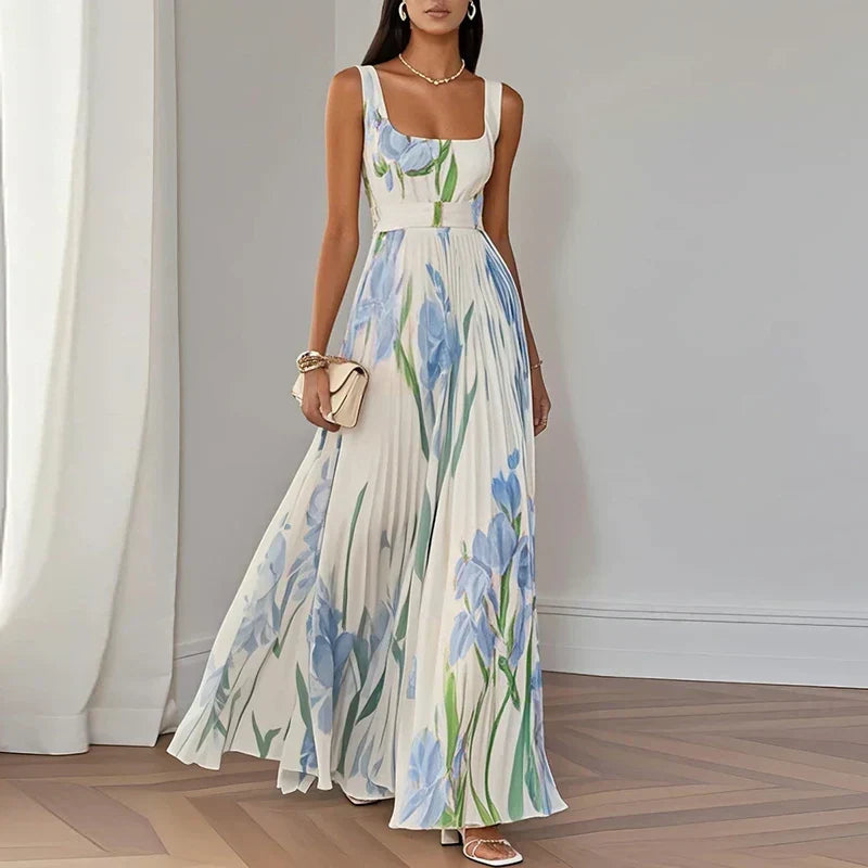 ORIAH | FLORAL A-LINE MAXI DRESS