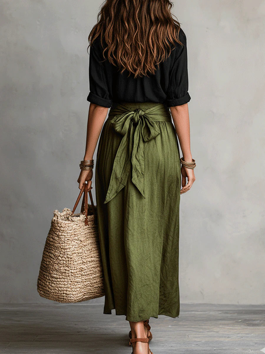 CELIA | SHIRT AND LONG SKIRT SET