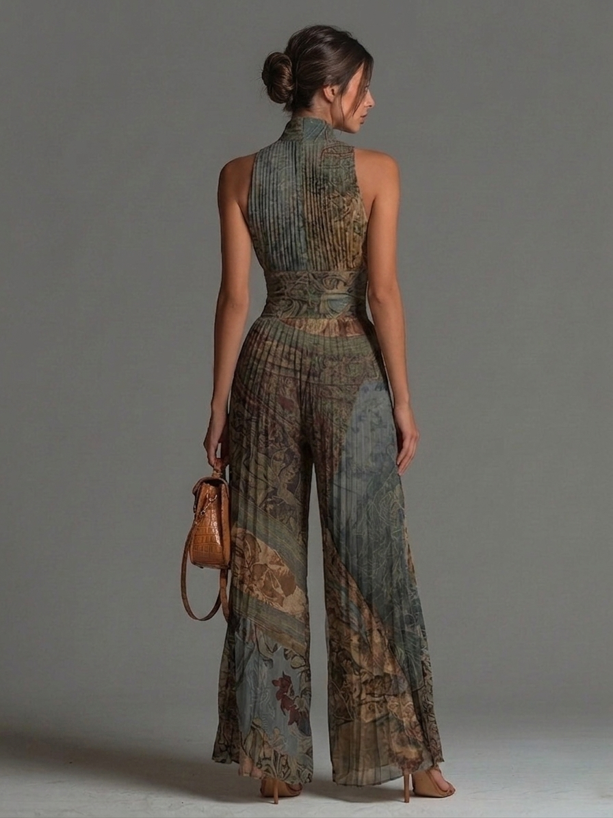 BRONWYN | BOHEMIAN PRINT CHIFFON JUMPSUIT