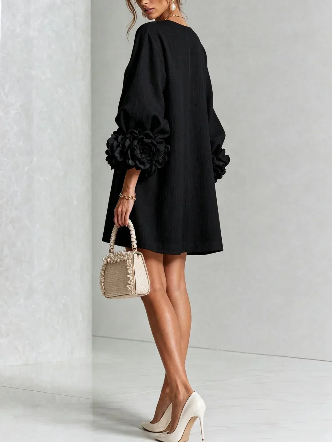 ROSALIE | FLORAL CUFF MINI DRESS