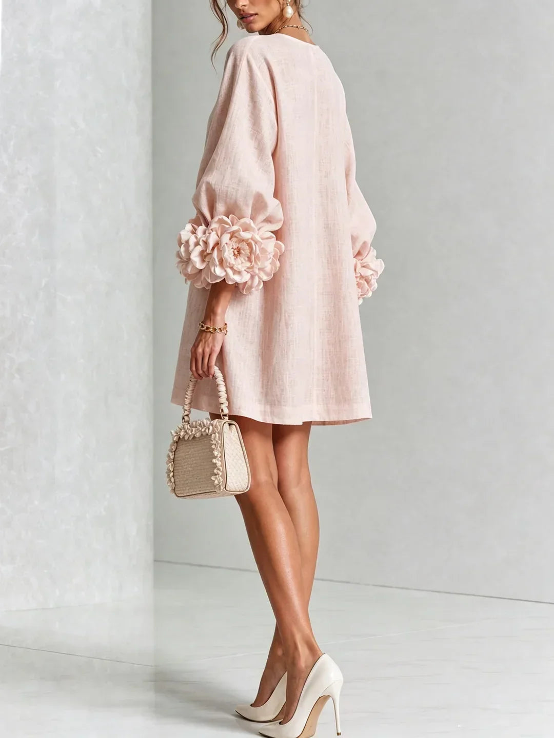 ROSALIE | FLORAL CUFF MINI DRESS
