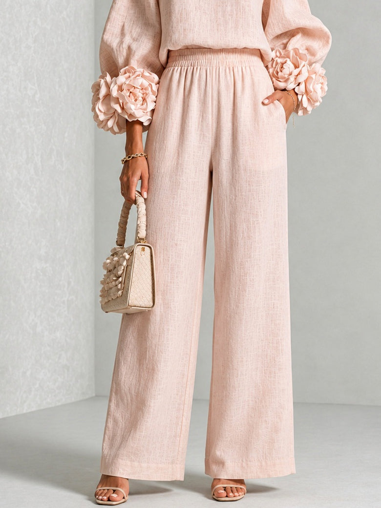 BRUNA | PUFF SLEEVE BLOUSE & TROUSERS SET