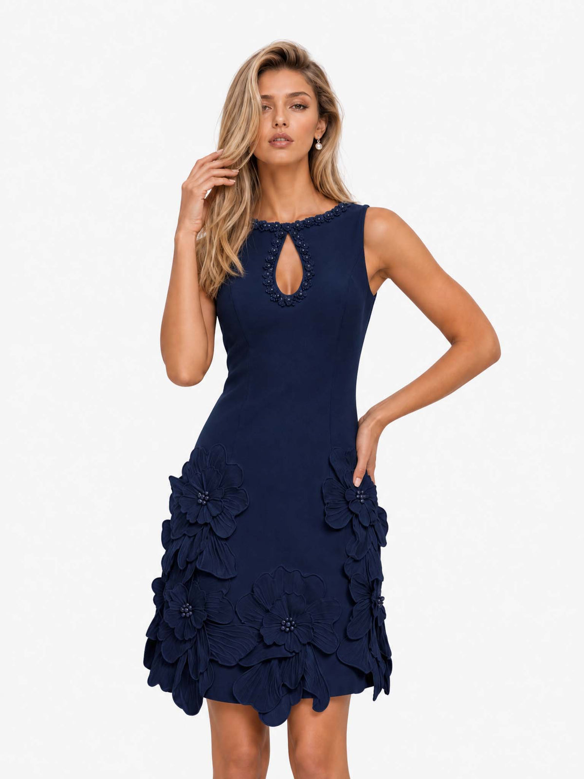 MILA | SLEEVELESS CUT-OUT MINI DRESS