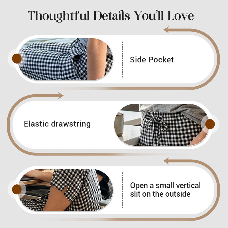 ROSIE | GINGHAM CAPRI TROUSERS