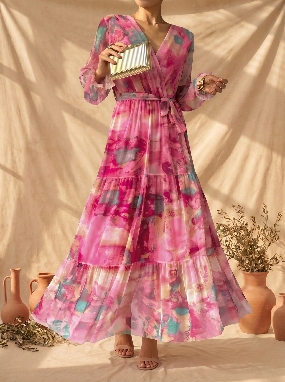 BONTLE | FLORAL WRAP DRESS