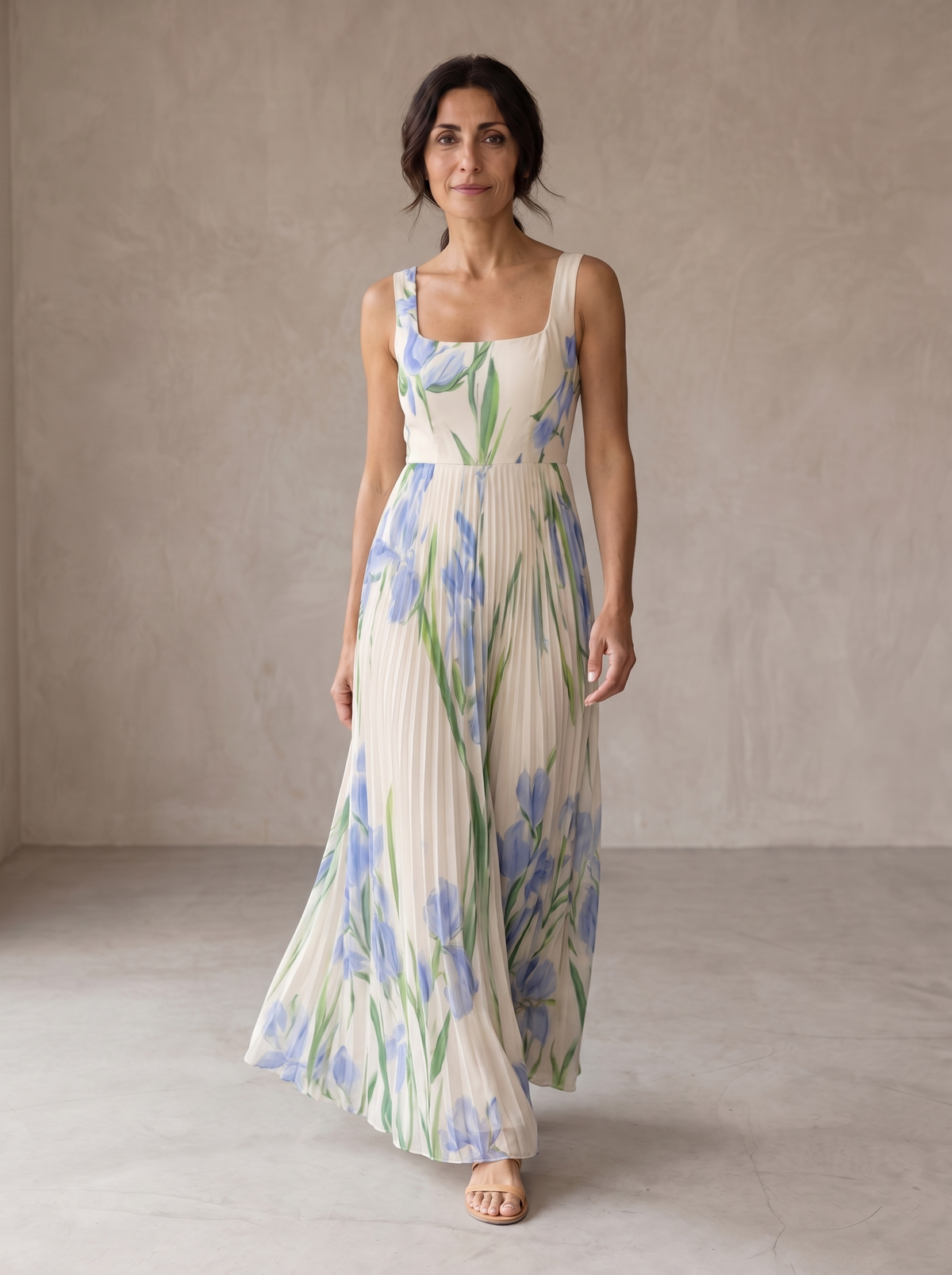 ORIAH | FLORAL A-LINE MAXI DRESS