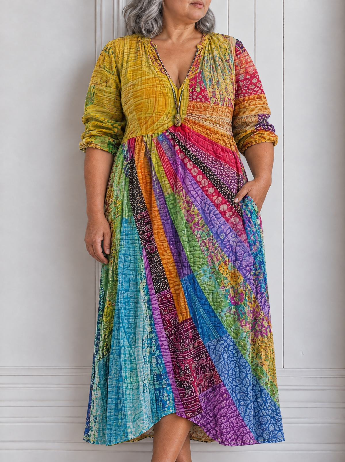 AZURA | PRINTED BOHEMIAN DRESS