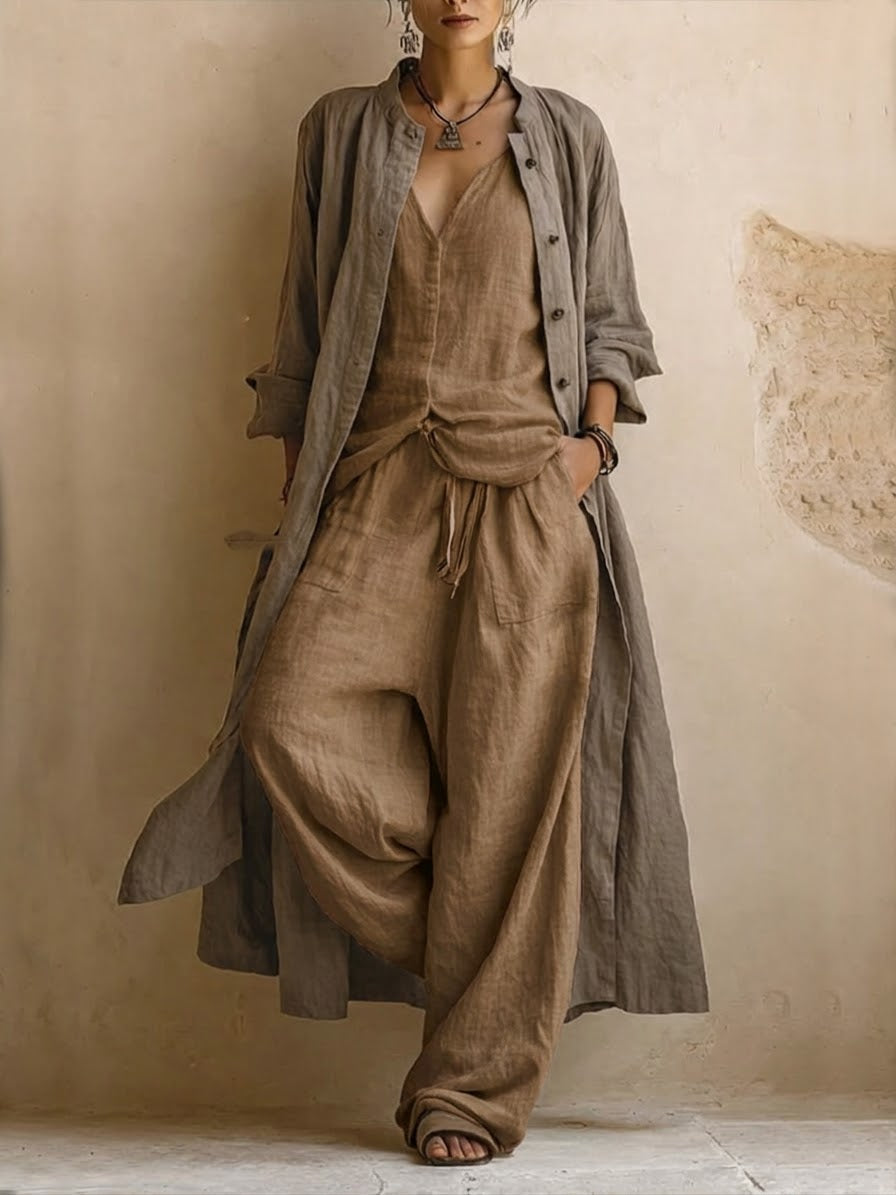 MARTA | ELEGANT THREE-PIECE BOHO SET